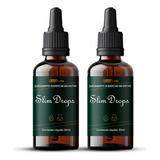 2 Frasco Slim Drops 30ml Suplemento Alimentar Natural