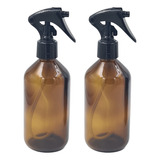 2 Frascos Vidro Âmbar 100ml C/ Válvula Gatilho Spray+barato