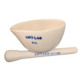 2 Gral Com Pistilo Em Porcelana 100ml Amolab - 2ª Linha