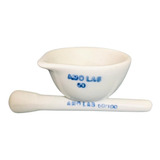 2 Gral Com Pistilo Em Porcelana 60ml Amolab - 2ª Linha