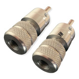 2 Grips De Alumínio Rosca Para Ponteira Tip 32mm Tatuagem