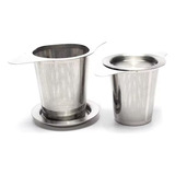 2 Infusor De Inox Para Chá Mini Peneira Coador Ervas Infusão