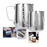2 Jarra Leiteira Pitcher Café Barista Inox 350ml E 600ml 