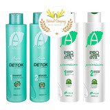 2 Kit Argila Branca + Detok Adlux Fit Selafix Tratamento