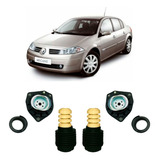 2 Kit Batente Coxim Rolamento Coifa Do Amortecedor Dianteiro Renault Megane 2007 2008 2009 2010 2011 2012/...