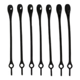 2 Kit Cadarço Elástico Silicone Colorido / Preto 12 Pçs 