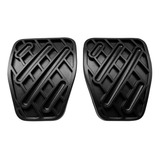 2 Kit Capa Pedal Nissan Versa Sentra Borracha Preto