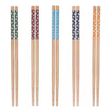 2 Kit Com 10 Pares Hashi De Bambu Decorado P/ Sushi Sashimi