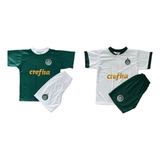 2 Kit Conjunto Infantil Do Palmeiras 23/24