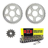 2 Kit Coroa Pinhão Xr Cbx 1 Did Com Retentor 5 Bucha Coroa