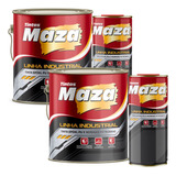 2 Kit Maza Verniz Pu Incolor Brilhante P/ Piso Madeira 3,6l