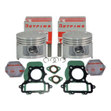 2 Kit Pistão Anéis Rik Yamaha Virago 250 0,25