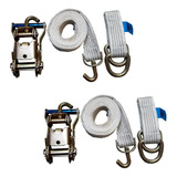 2 Kits Guincho Plataforma 5ton Cinta 3mts + Catraca + Alças