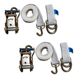 2 Kits Guincho Plataforma 5ton Cinta 3mts + Catraca + Alças