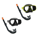 2 Kits Máscara E Snorkel Mergulho Tradicional - Promoção