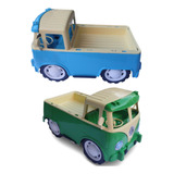 2 Kombi Carrinho Miniatura Brinquedo Carro Infantil Antigo