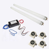 2 Lâmpadas Uv-a 15w + 1 Reator 2x15w + 4 Soquete Armadilha
