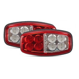 2 Lanterna Led Blindada Carretinha Carreta Jet Ski Barco Lancha C/ré