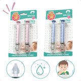 2 Lavador Nasal Infantil Seringa Limpeza Bico Silicone Bebê