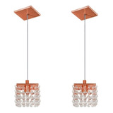 2 Lustre Pendente, Lavabo Bancada Acabamento Cobre 1,70 Fio