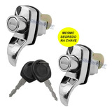 2 Maçaneta Fechadura Capo Tampa Motor Buggy Adaptaçao Cromad
