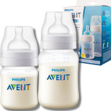 2 Mamadeira Philips Avent Classic 125 260 Ml Transparente