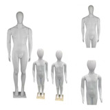2 Manequim Infantil Articulado + 1 Manequim Masculino Branco