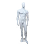 2 Manequim Plástico Masculino Branco + 1 Bombado Preto 