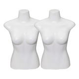 2 Manequins Busto Feminino Plástico