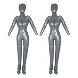 2 Manequins Infláveis De Corpo Inteiro Para Mulheres Com Bra