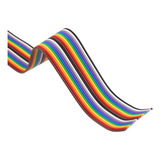 2 Metros * Flat Cable 20 Vias Colorido Passo 1,27mm 26awg