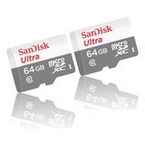 2 Micro Sd 64gb 100mb/s Sandisk