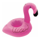 2 Mini Bóia Flamingo Pra Copos