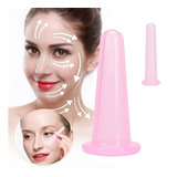 2 Mini Copos Massagem Facial Ventosas Silicone Idade Rugas
