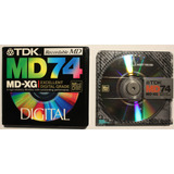 2 Mini Disc Md Tdk Md - Xg 74 Digital Recordable Japonês