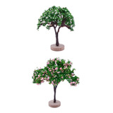 2 Miniaturas De Árvore De Jardim De Fada Montagem Diy Mini