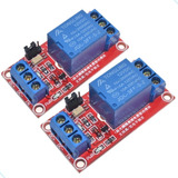 2 Módulo Relé 1 Canal 12v Sinal 5v Optoacoplador De Proteção