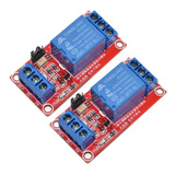 2 Módulo Relé 5v 1 Canal Sinal 5v Optoacoplador De Proteção