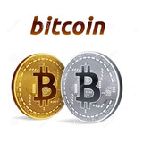 2 Moedas Bitcoin Btc Física -