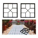 2 Molde Forma Caminho Piso Pedras Calçada Jardim + Manual