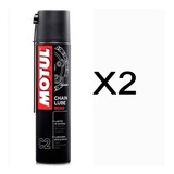 2 Motul C2 Chain Lube 400ml Spray Lubrificante Corrente Road