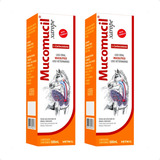2 Mucomucil Xarope Vetnil Para Equinos Uso Oral- 500ml