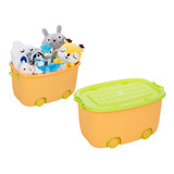 2 Organizador De Brinquedo Quarto Infantil Multiuso 50 L