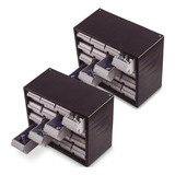 2 Organizador Multiuso Mini Caixa 16 Gavetas Gaveteiro 7000