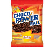 2 Pacotes Power Ball Cereal Drageado Chocolate 500g Cada