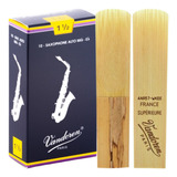 2 Palheta Sax Alto Vandoren Tradicional 1 1,5 2 2,5 3 3,5 4