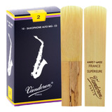 2 Palheta Sax Alto Vandoren Tradicional 1 1,5 2 2,5 3 3,5 4