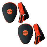 2 Par Luva De Foco Manopla Aparador Soco Thai Thunder Pulser