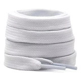 2 Pares Cadarço Largo Bboy Fat Lace Grosso Puma Vans Branco 