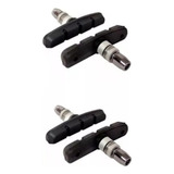 2 Pares De Pastilha Sapata Freio V-brake Orbital 70mm Bike